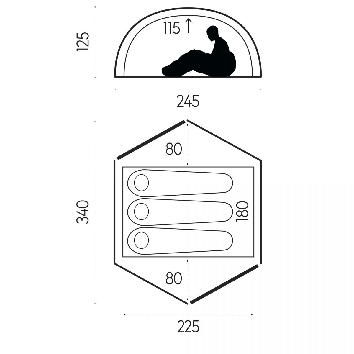 Fjällräven / Abisko Dome 3Tent Pole Kit Fjällräven Abisko Dome 3 tent | 68travel